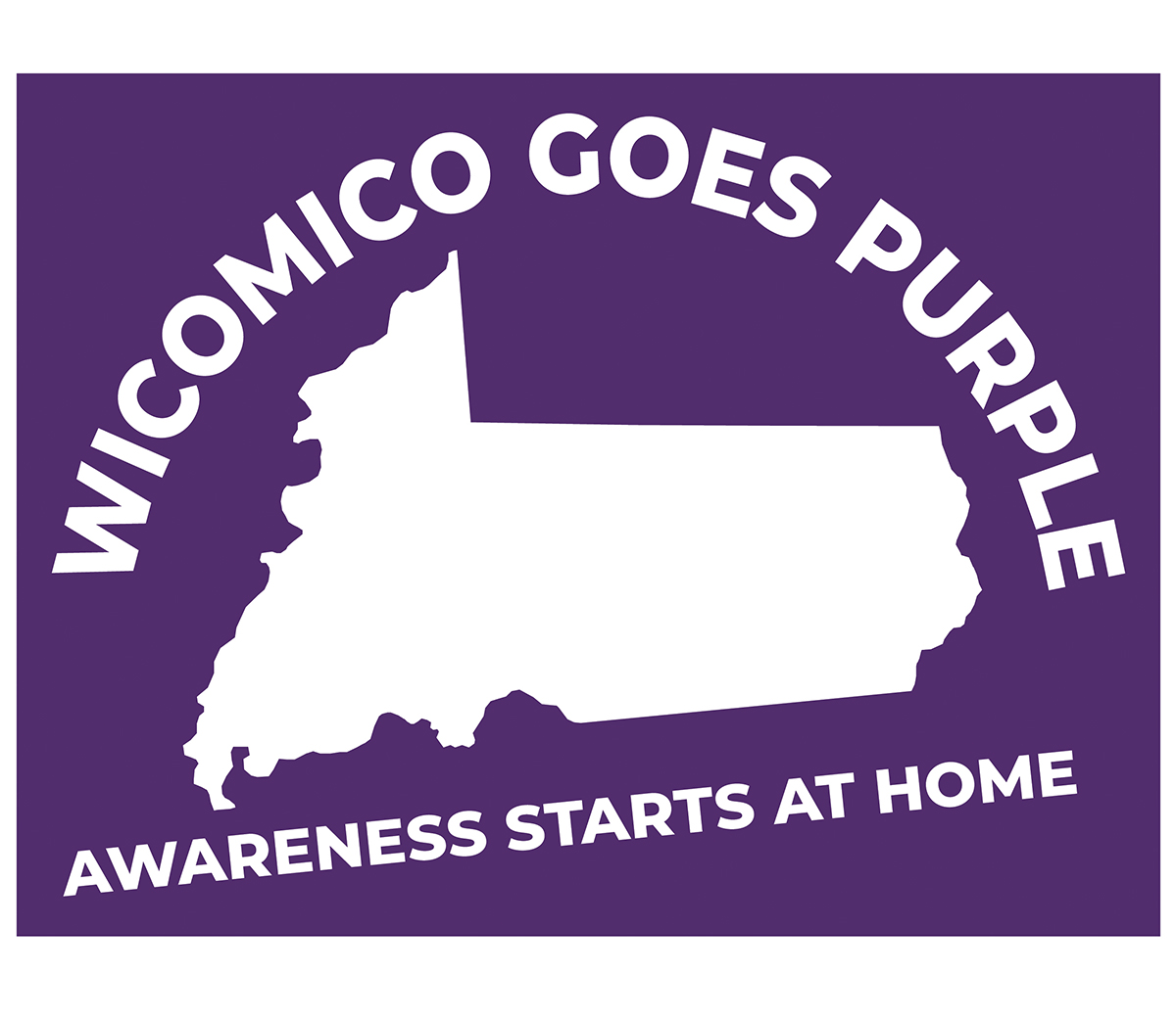 Wicomico goes purple logo